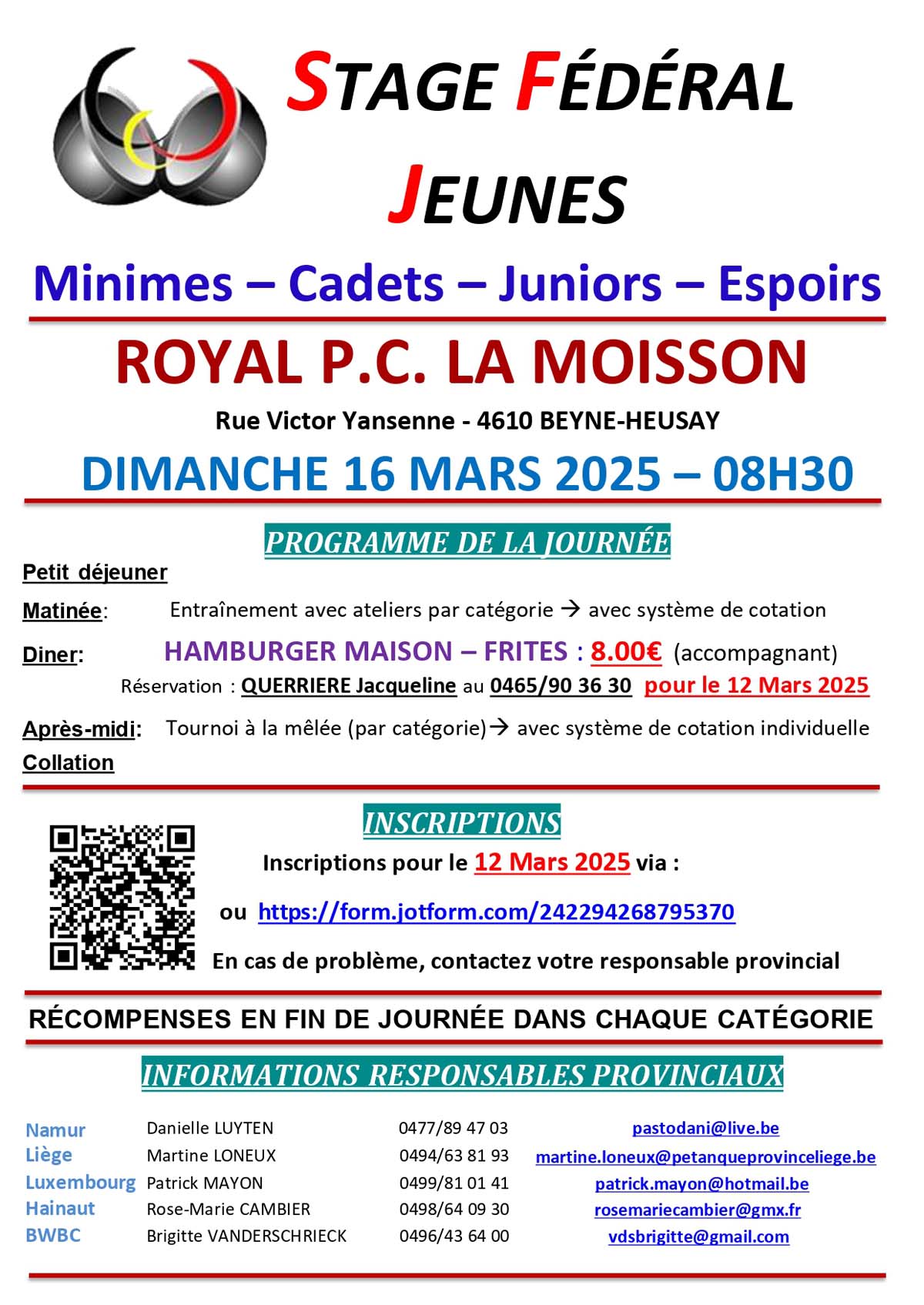 Affiche   CCFJ   TOURNOI   PC MONS   11 Novembre 2024