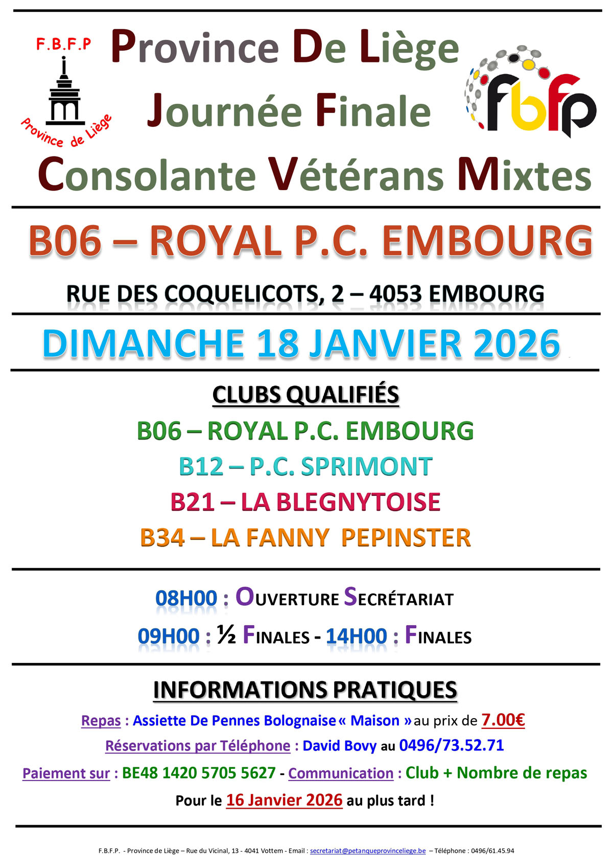 Affiche CONSOLANTE VETERANS MIXTES B   2025 2026